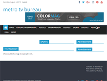 Tablet Screenshot of metrotvbureau.com